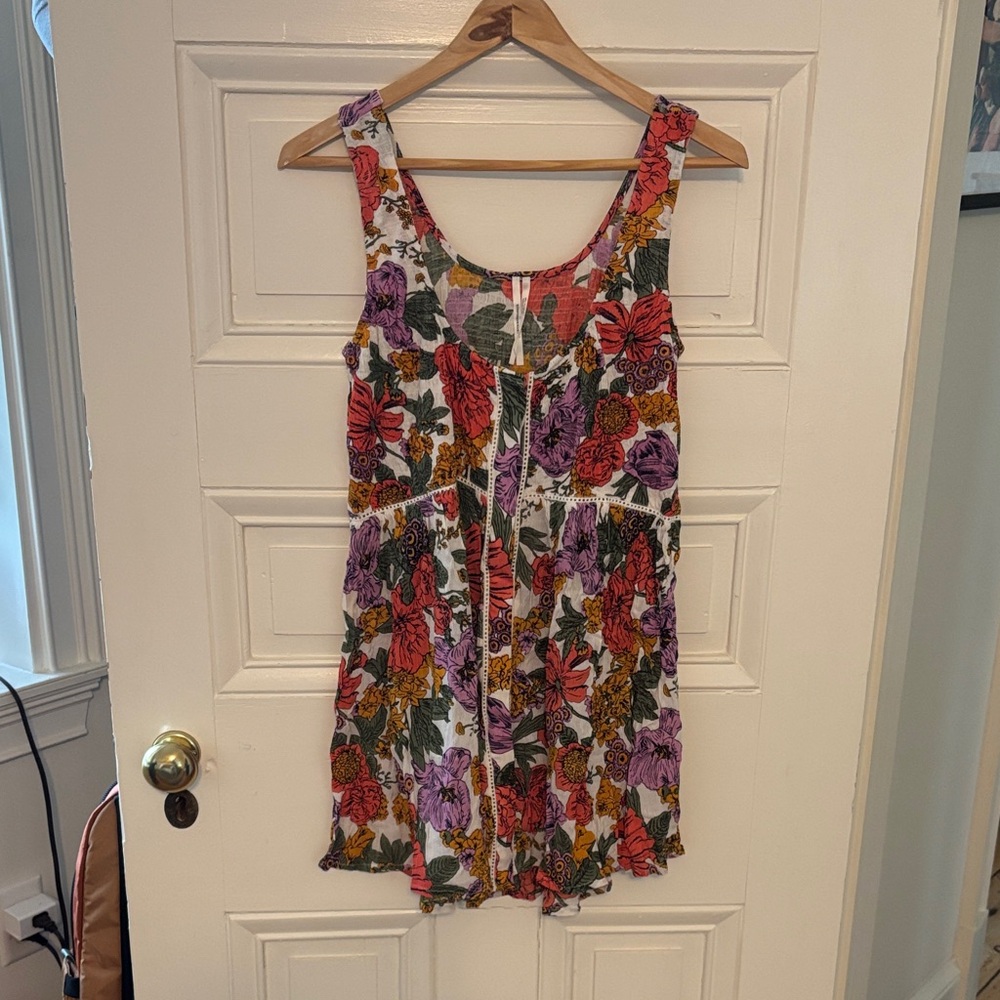 Anthropologie Floral Sleeveless Tunic - Multicolor